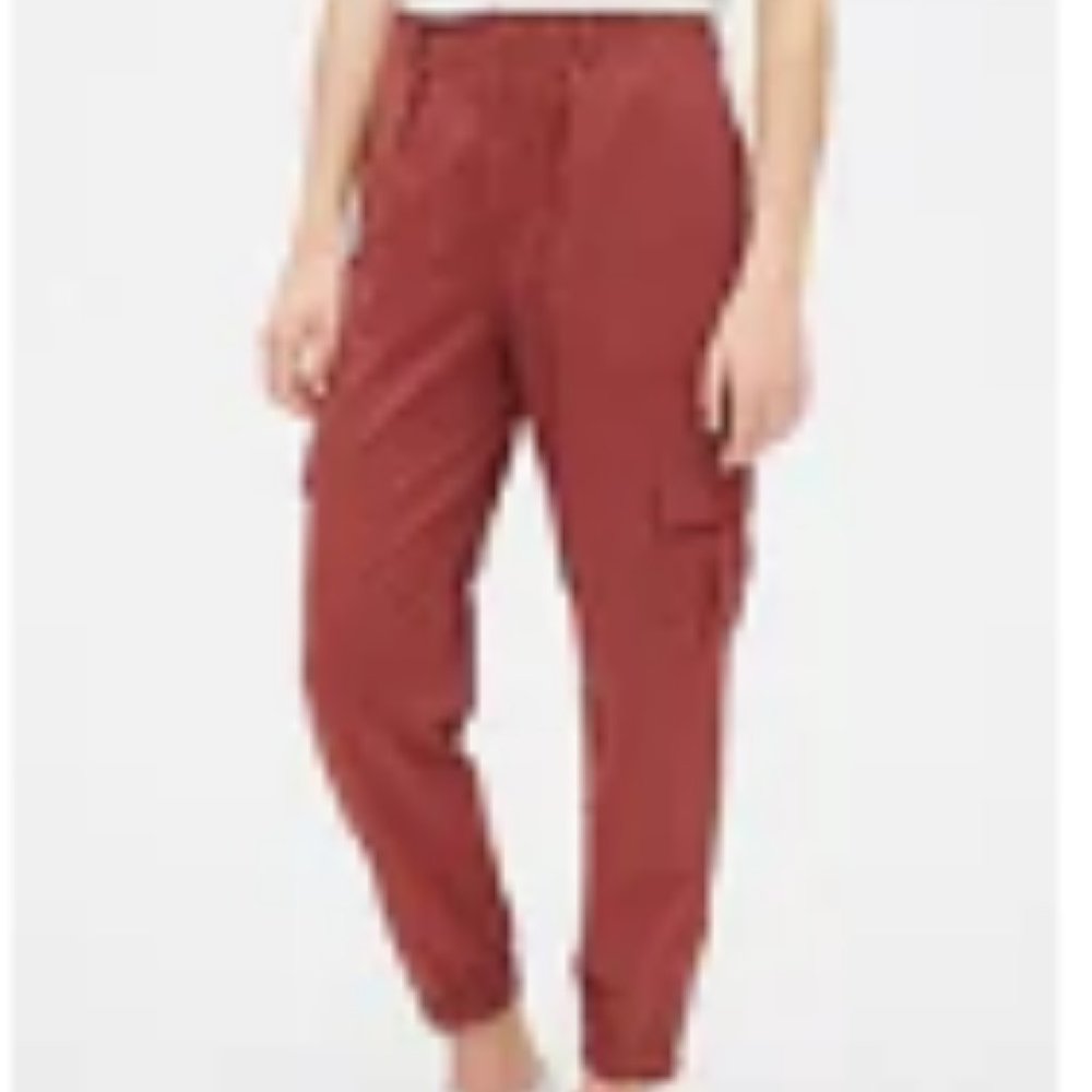 GAP Cargo Utility Joggers in TENCEL™ Lyocell 6T Rust Brown